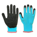 Custom Wrinkle Latex Palm Coated Durable Kids Children Garden Work Gloves for Yard